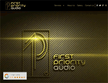 Tablet Screenshot of firstpriorityaudio.com